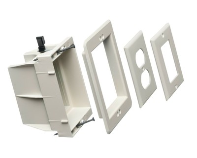 Arlington Dvfr1w 1 Recessed Electrical Outlet Mounting Box Single