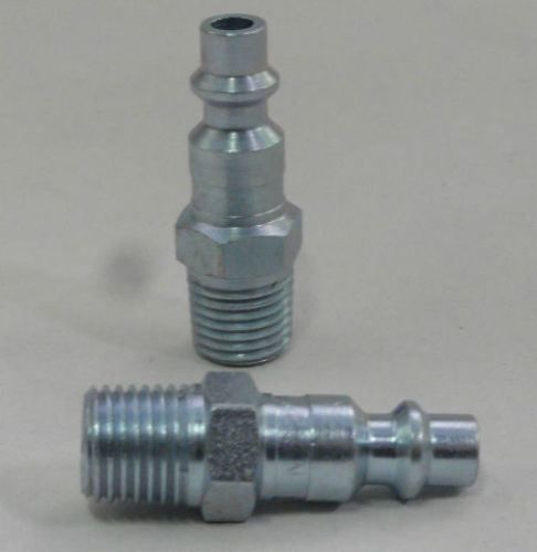10-Pack MILTON 727 Air Line Hose Fittings - 1/4" Male NPT Thread, M Style Nipples For Pneumatic Tools