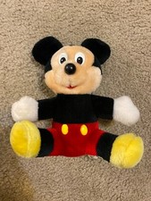 Vintage 8  Mickey Mouse Plush Walt Disney Productions Disneyland Stuffed Animal
