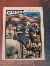 1987 Topps #28b Pepper Johnson