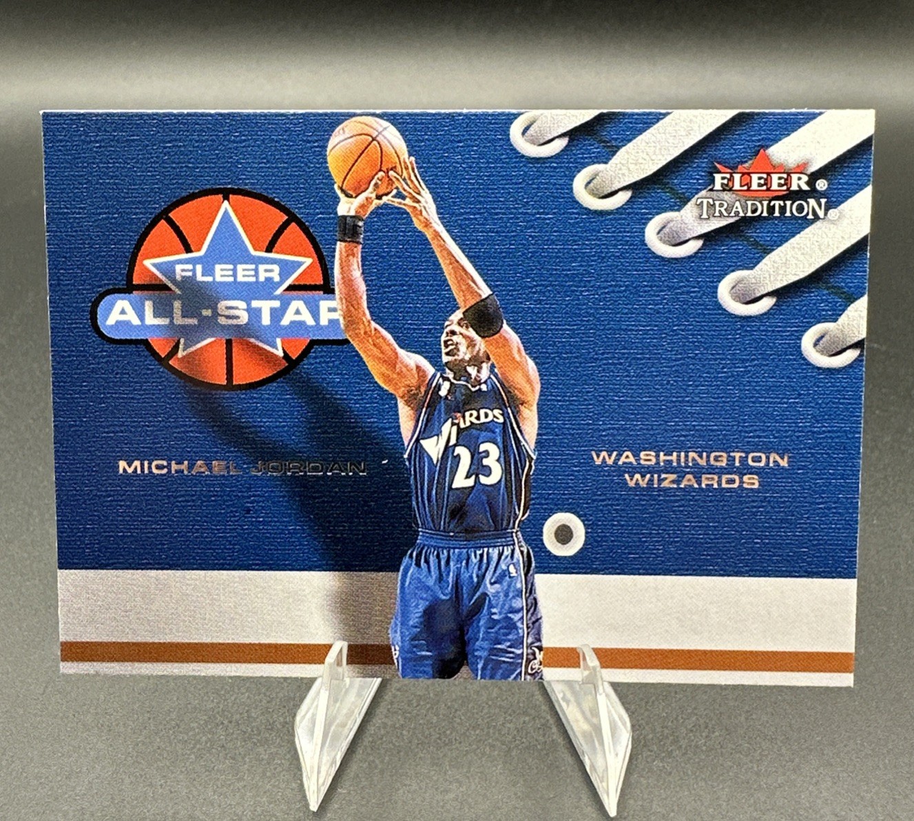2002-03 Fleer Tradition Michael Jordan All Star Shoe Art #4 Wizards - The GOAT
