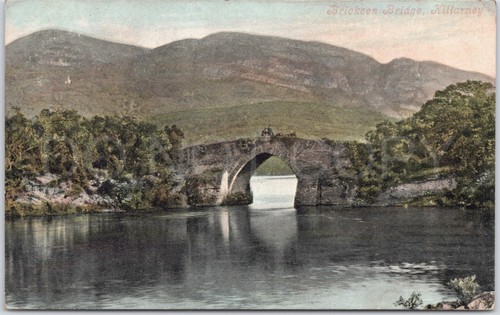 Vintage Postcard Artistic Bridge Killarney Kerry Ireland