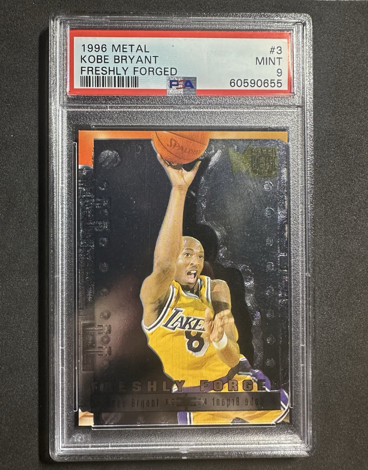 1996 Fleer Metal Freshly Forged Kobe Bryant - Psa 9 - Low Pop