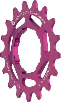 Wolf Tooth 17T Aluminum Single Speed Cog - Lightweight, Reversible,