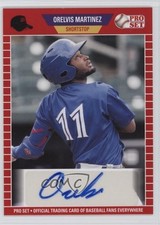 2021 Leaf Pro Set Baseball Blaster Auto Orelvis Martinez #PS-OM1 Auto 1mv7