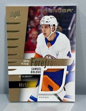 2023-24 Upper Deck Premier /10 Samuel Bolduc  Patch Card On The Forefront UD