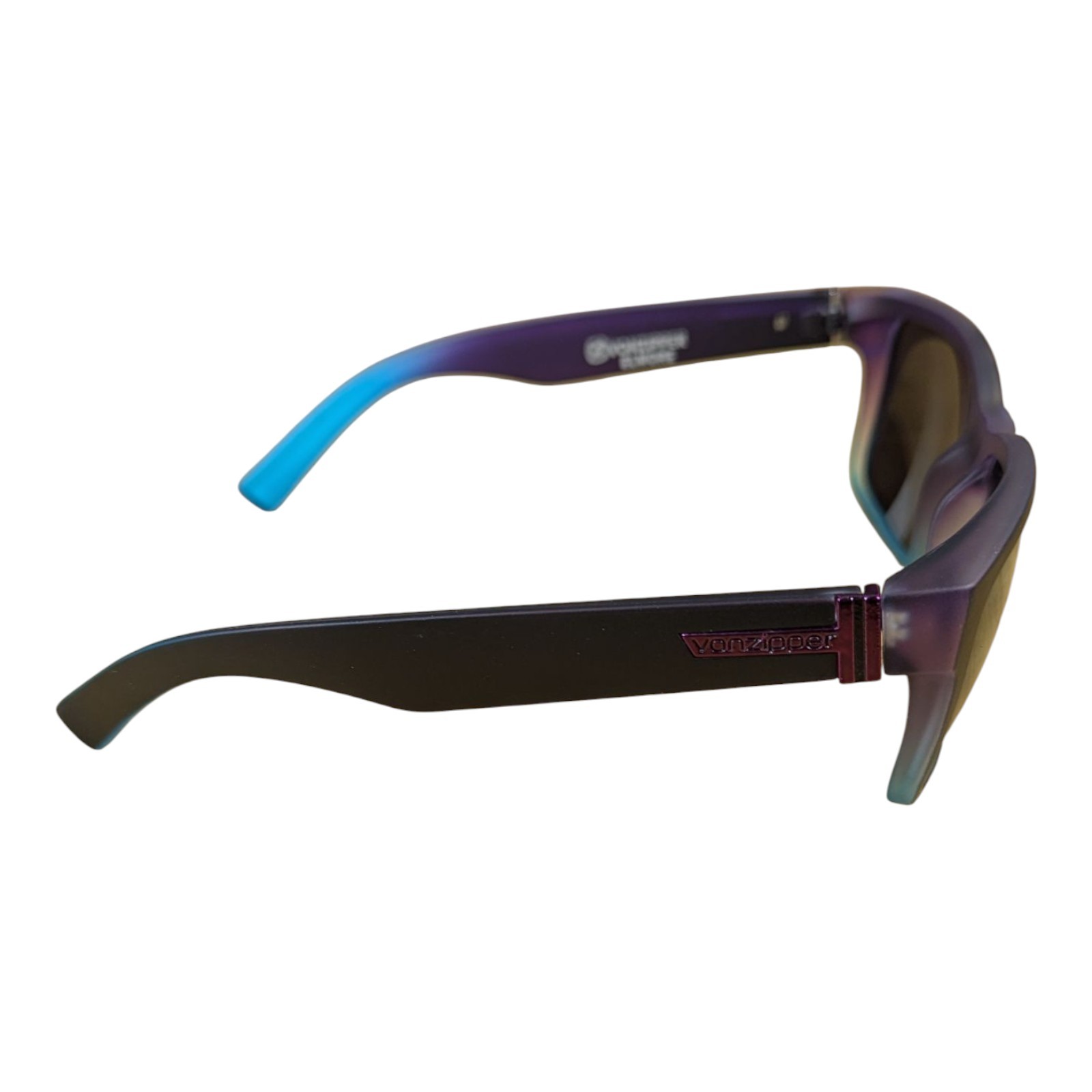 Von Zipper Elmore Sunglasses Purple Blue with Gold Lenses Beach Surf Vonzipper