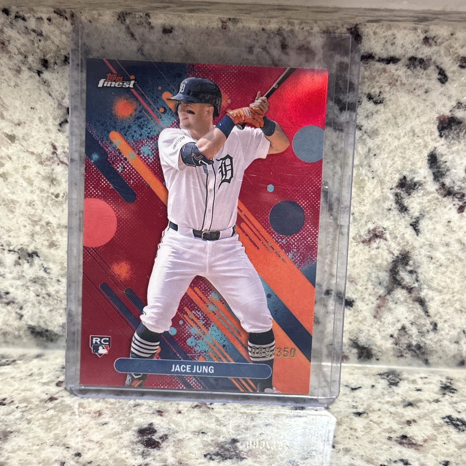 2025 Topps Finest - Common Jace Jung #29 Magenta Refractor /350 (RC)