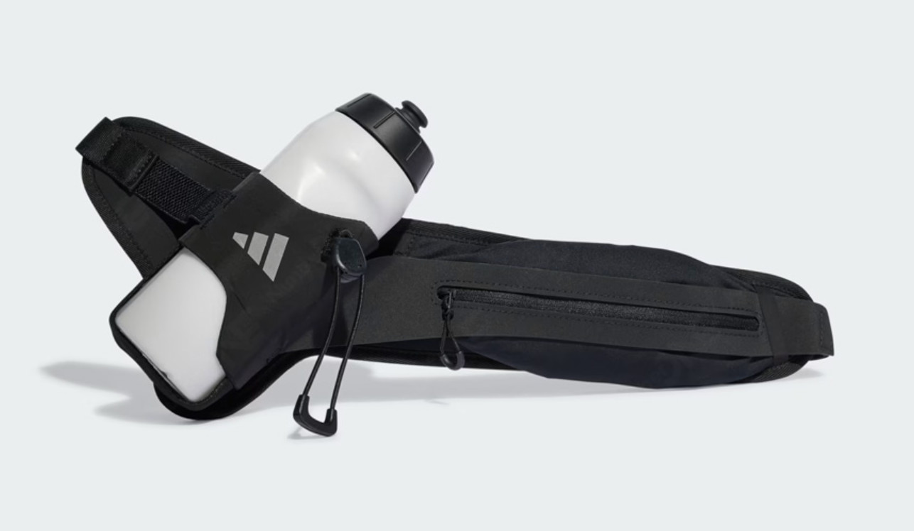 Adidas Running Bottle Bag Unisex Training Jogging Gym Waist Bag Black NWT IT2060 9690₽