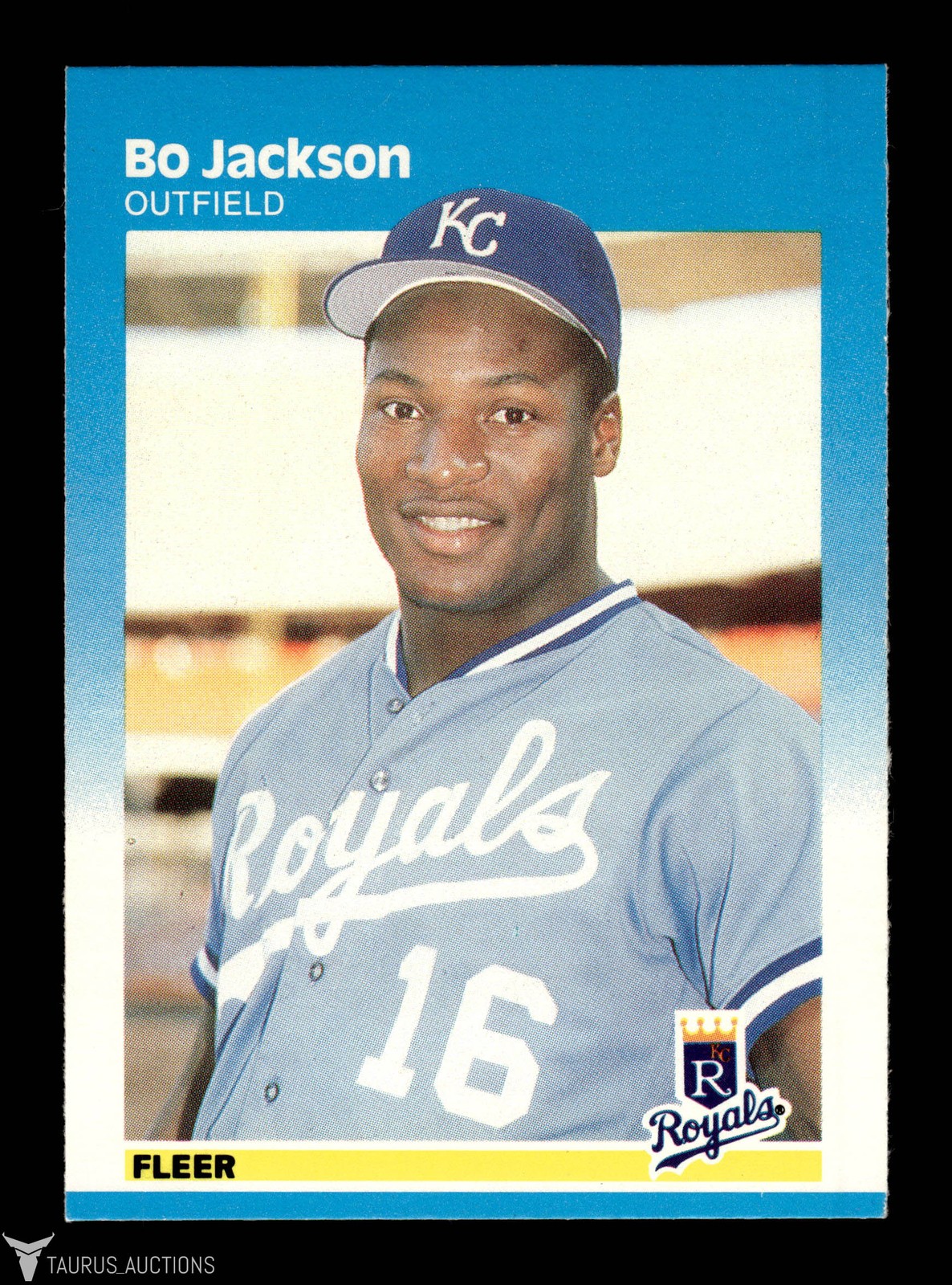 1987 Fleer #369 Kansas City Royals Bo Jackson Rookie Baseball Card NM