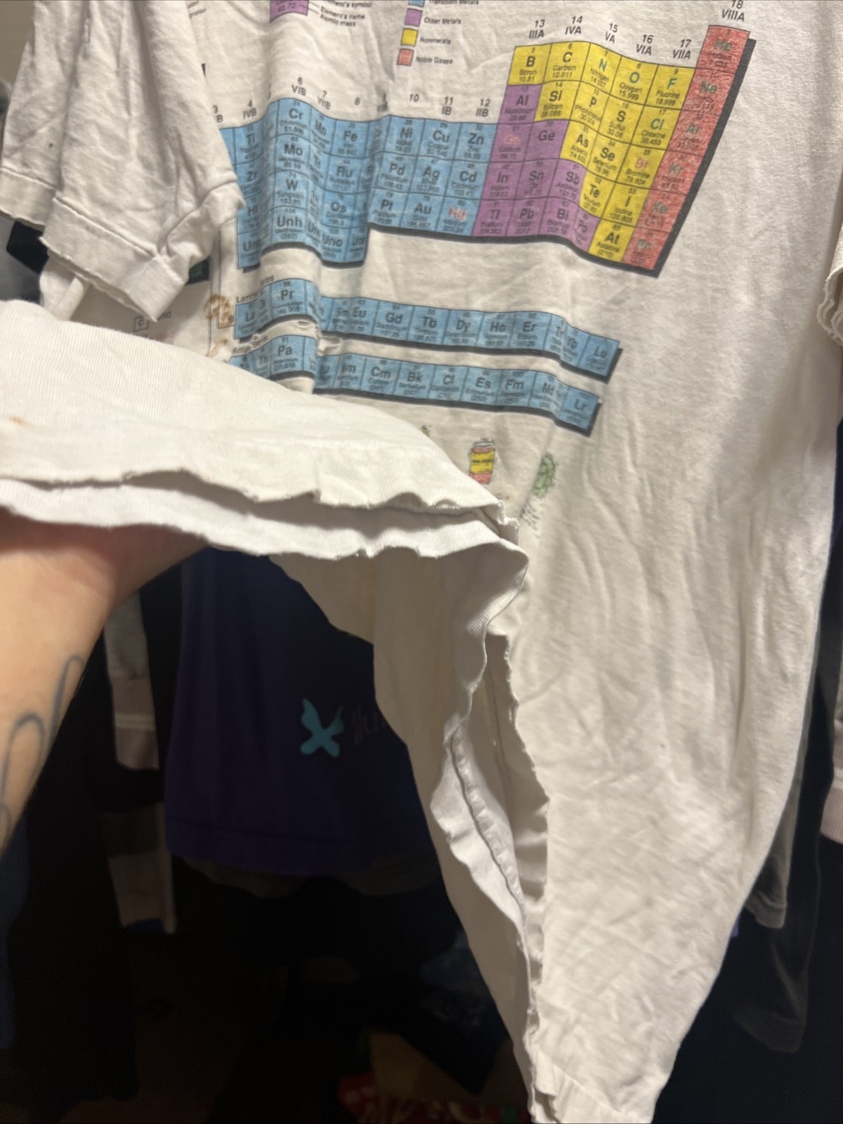 Vintage 90s Periodic Table Elements Distressed Th… - image 6