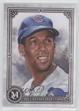 2021 Topps Museum Collection Canvas Reprints Ernie Banks #CCR-43 HOF 1u1