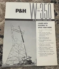 P&H Harnischfeger W-350 Hydraulic Swinger Crane Brochure AMIL25