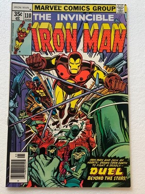 THE INVINCIBLE IRON MAN #1110 VF+  MARVEL COMICS BRONZE AGE 1977