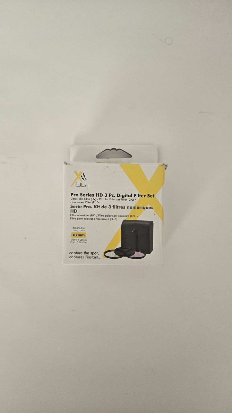 Pro Optic 3 Pc Lens Filter Kit Set 67mm CPL Polarizer UV, FL-D with Case