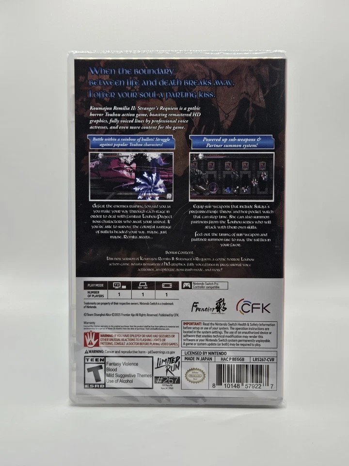Koumajou Remilia II: Stranger's Requiem - Nintendo Switch - Limited Run #267 - Image 2 of 2