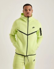 MEN'S NIKE TECH FULL-ZIP FLEECE WINDRUNNER Light Lemon Twist HV0949-736 Size XXL