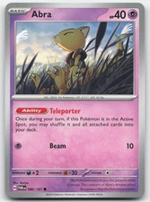 Abra 080/167 Common Twilight Masquerade Pokemon Near Mint