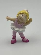 Vintage Cabbage Patch Kids PVC Figure 2.5" 1984 Blonde Ballerina Girl /w Tiara