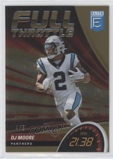 2022 Panini Donruss Elite Full Throttle Gold 4/5 DJ Moore #FT11 1n4