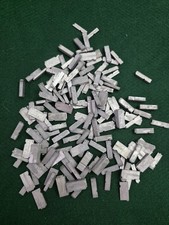 Lot Of 120 Small Vintage Printing Press Metal Typeset Blocks - Letters & Numbers