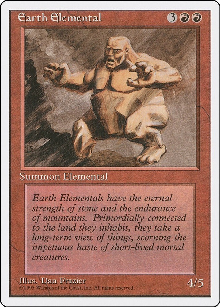 Earth Elemental #188 (LP) Fourth Edition (4ED) MTG