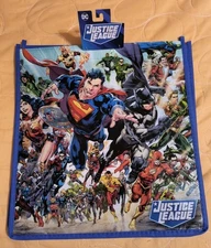 DC Comics Justice League Large Reusable Eco BLUE Gift/Shopping Bag 🆕🆓shipping!