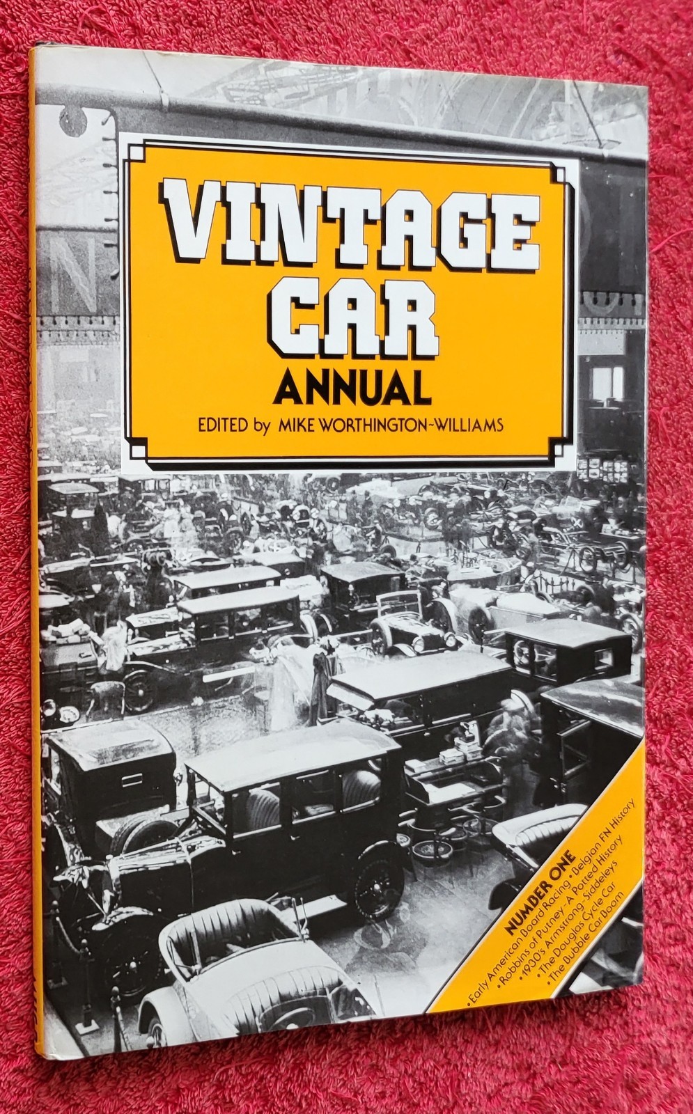 Vintage Car Annual NUMBER ONE by MIKE WORTHINGTON- WILLIAMS 1979 FIRST HB DJ VGC
