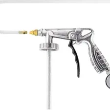 Air Undercoating Spray Gun with Gauge, Includes 22" Long Flexible Extension Wand