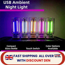 1PC 5V Touch Dimming USB Filament Glass Bulb Edison Bulb Night Light UK
