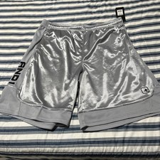 New And1 Mens Basketball Gym Workout Shorts 2XL/2EG/2TG Grey Sleet Silver