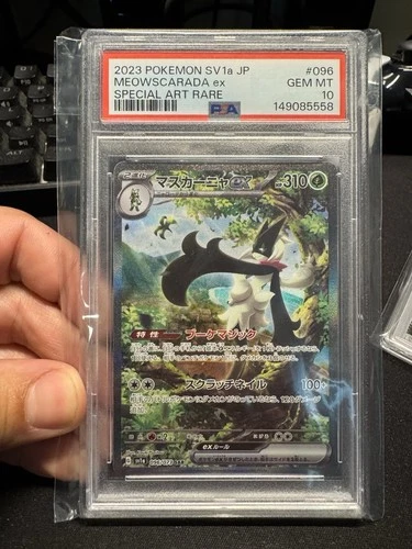 Pokemon Meowscarada EX Triple Beat 096/073 SAR SV1a Japanese PSA 10