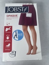 JOBST Opaque Knee  High Compression Stockings 115214 15  20  mmHg Large Natural