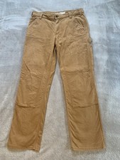 Carhartt Double Knee Carpenter Pants Men 34x32 Brown 103334-211 Workwear Utility