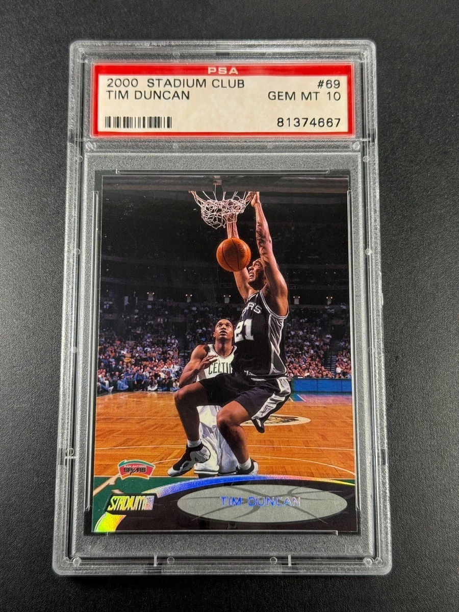 Topps Tim Duncan 10 Graded Basketball Sports Trading Cards