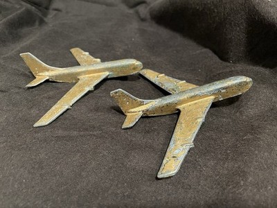 Vintage Dinky Toys 1950's Midge Diecast Plane Set Of Two