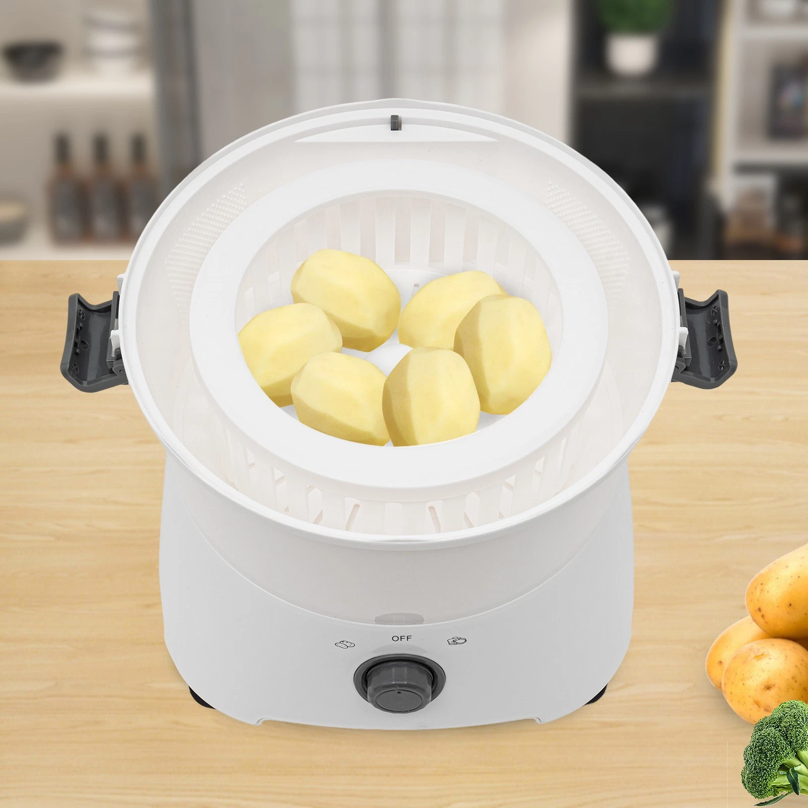 Electric Potato Peeler One-button Drive Automatic Peeler Spinner Machine 85w
Opens in a new window o