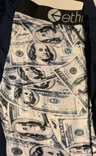 ETHIKA BRIEFS MEN-L -BRAND NEW- Money Print Design- Comfortable &SECOND TO NONE!