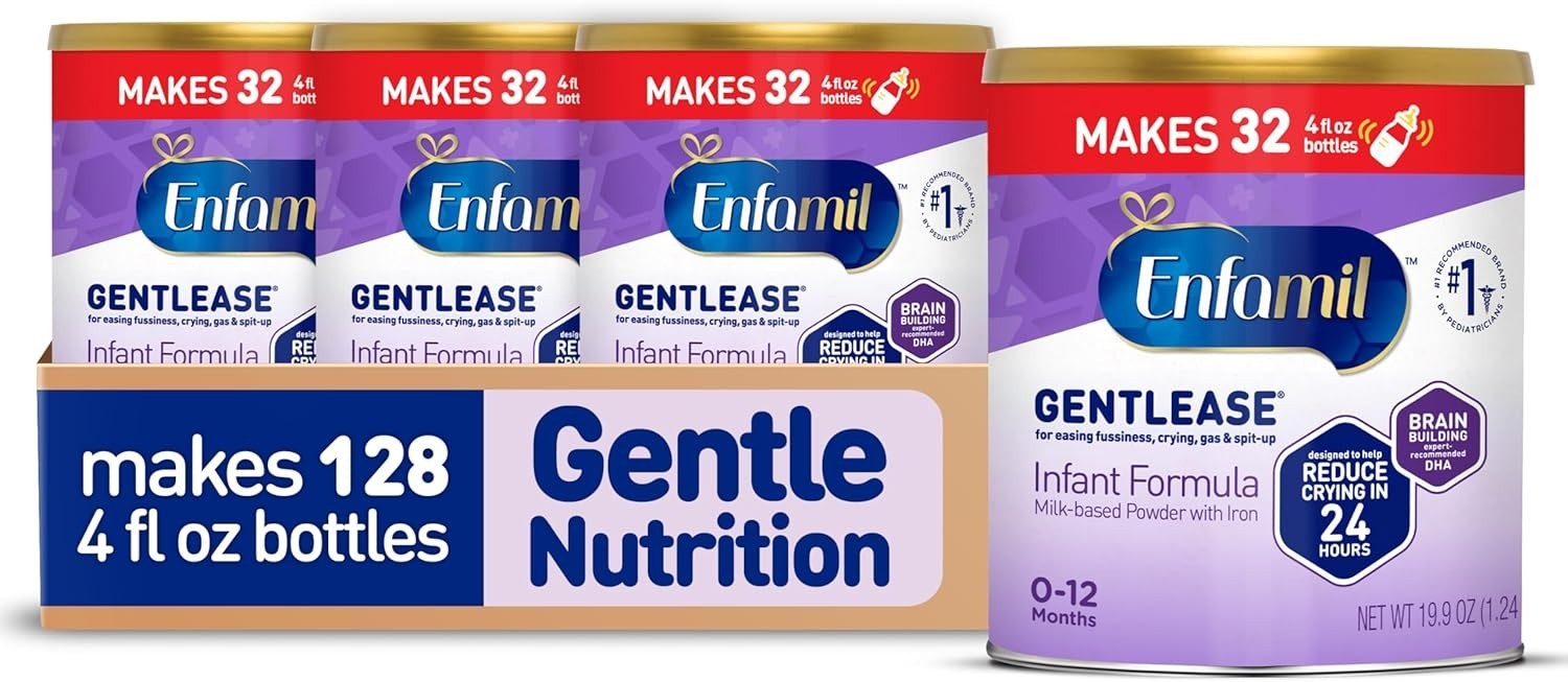 [4 PACK] Enfamil Gentlease Powder Easy to Digest Infant Form