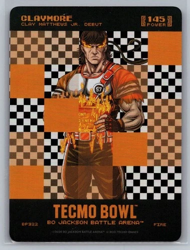 Claymore 2026 Bo Jackson Battle Arena Tecmo Bowl #BP56 Big Pixel 145 Power