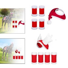 Horse Christmas Hat Holiday Cap Velvet Xmas Hat for Cosplay Parade Christmas