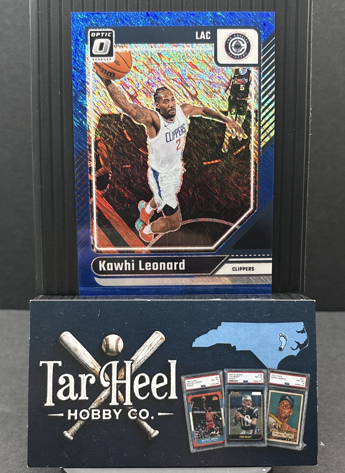 2024-25 Panini Donruss Optic - Kawhi Leonard #141 Blue Shimmer Prizm /75