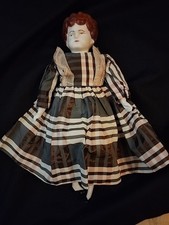 Antique Hertwig Pet Name China Head  Marion  With Homemade Body And Dress