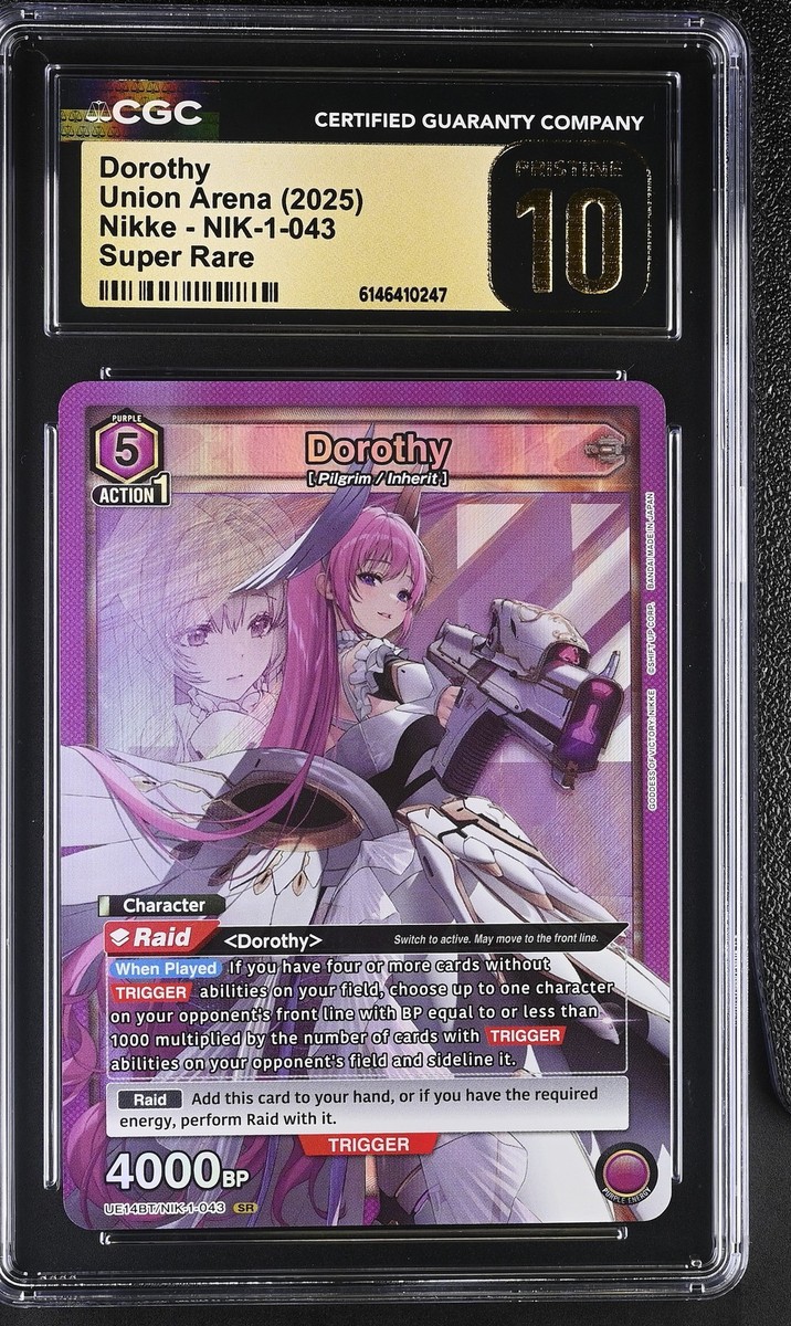 Union Arena GRADED Dorothy 043 Nikke SR PRISTINE 10 CGC ENGLISH | eBay