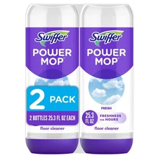Swiffer Power Mop Refill Solution, Tile, Vinyl, Laminate, Wood, Floor Cleaner