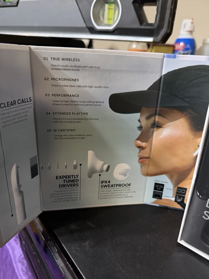 Sharper Image True Wireless Earbuds  - New in Box - Image 4 of 4