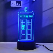 3D Illusion LED Bedroom Night Light RGB 16 Color Remote Desk Lamp Room Decor ...