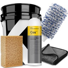 Ceramic Effect Shampoo Trockentuch Eimer Waschhandschuh Schwamm Auto Wasch Set
