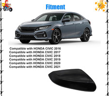 Right Passenger Side Mirror Cap Cover Compatible with Honda Civic 2016 2017 2018