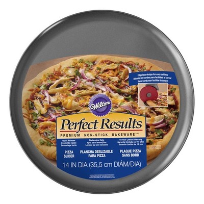 Wilton Perfect Results Premium Non-Stick Pizza Pan, 14 in. Silver 
